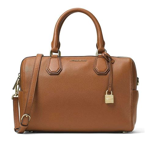 michael kors mercer medium leather duffle bag